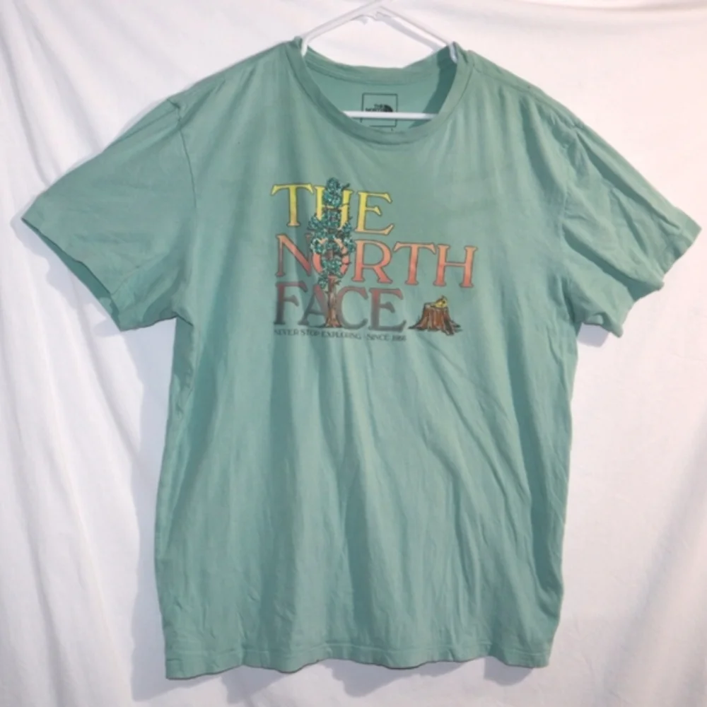 The North Face Thrased Green Tee‎ UNISEX Size L